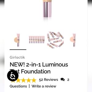 Girlactik 2-in-1 Luminous Tint Foundation - Pink